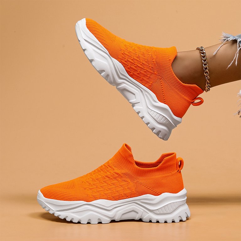 Ortho Cloud Women's Slip Ins (Orange White)