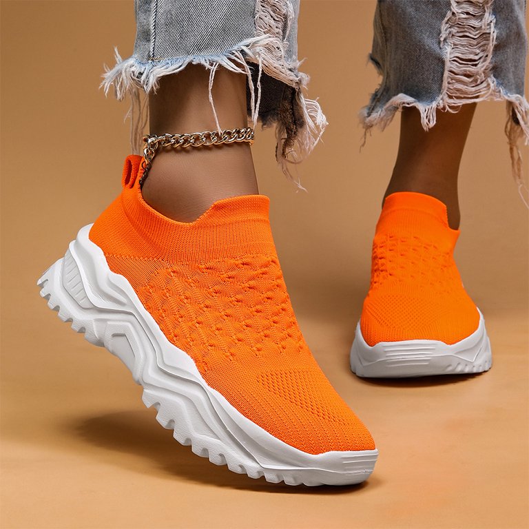 Ortho Cloud Women's Slip Ins (Orange White)