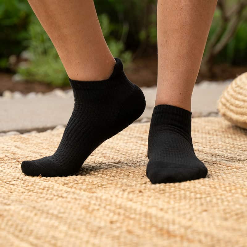 FlexRelief™ Ankle Compression Socks – Black