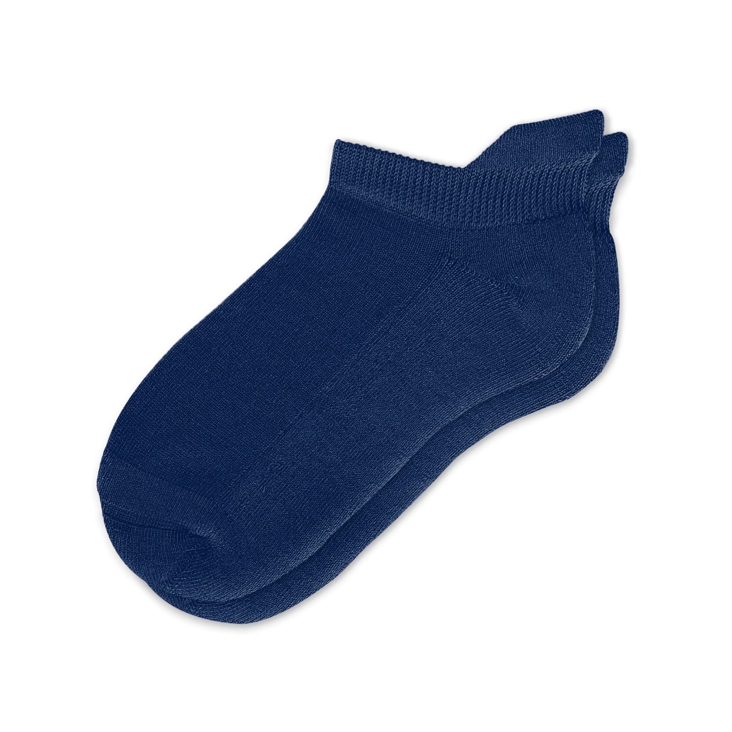 Padded Easy-Stretch Ankle Socks – Navy Blue