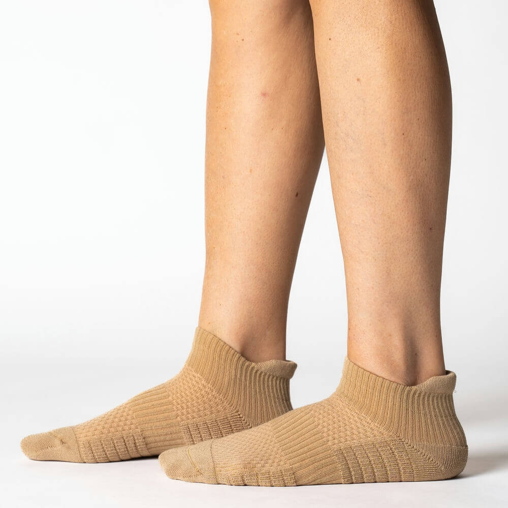 FlexRelief™ Ankle Compression Socks – Tan