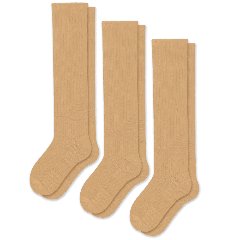 FlexRelief™ Compression Socks – Tan