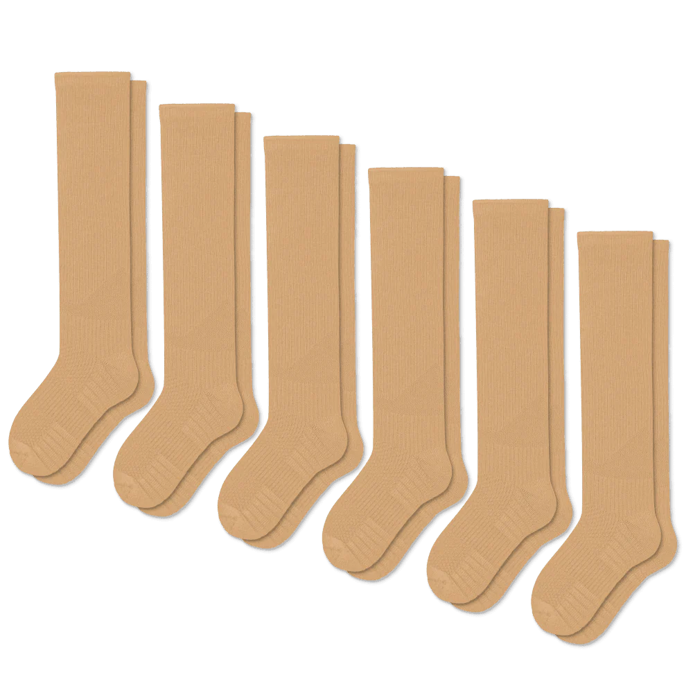 FlexRelief™ Compression Socks – Tan