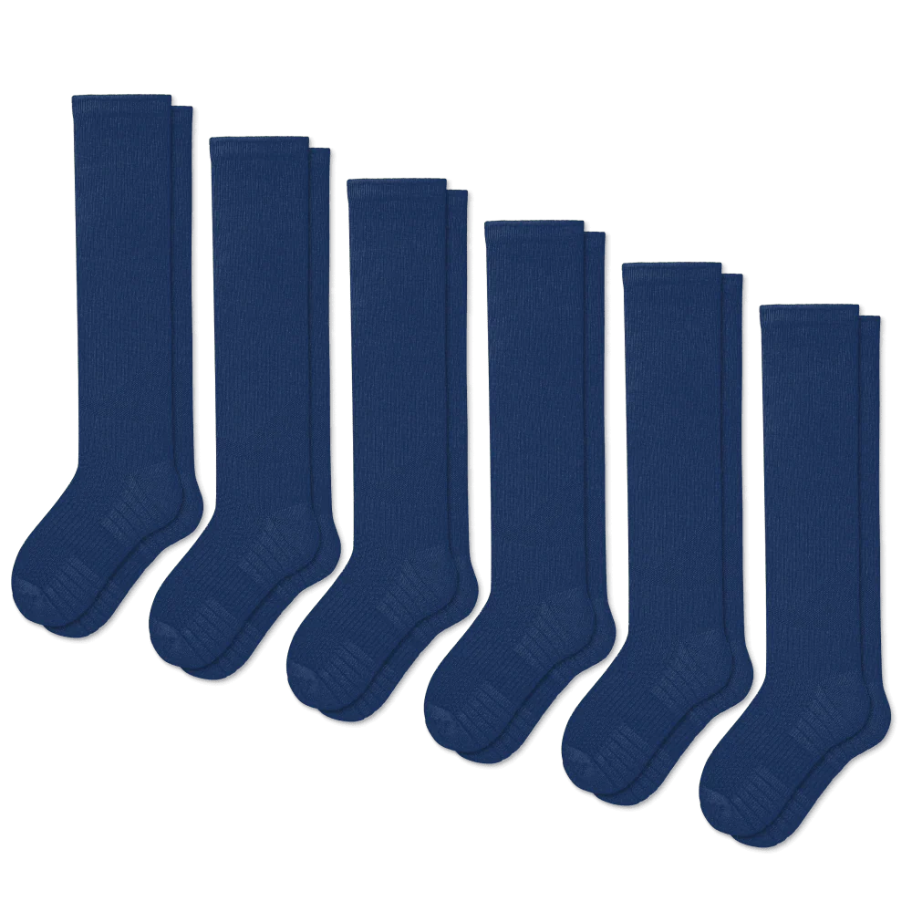 FlexRelief™ Compression Socks – Navy Blue