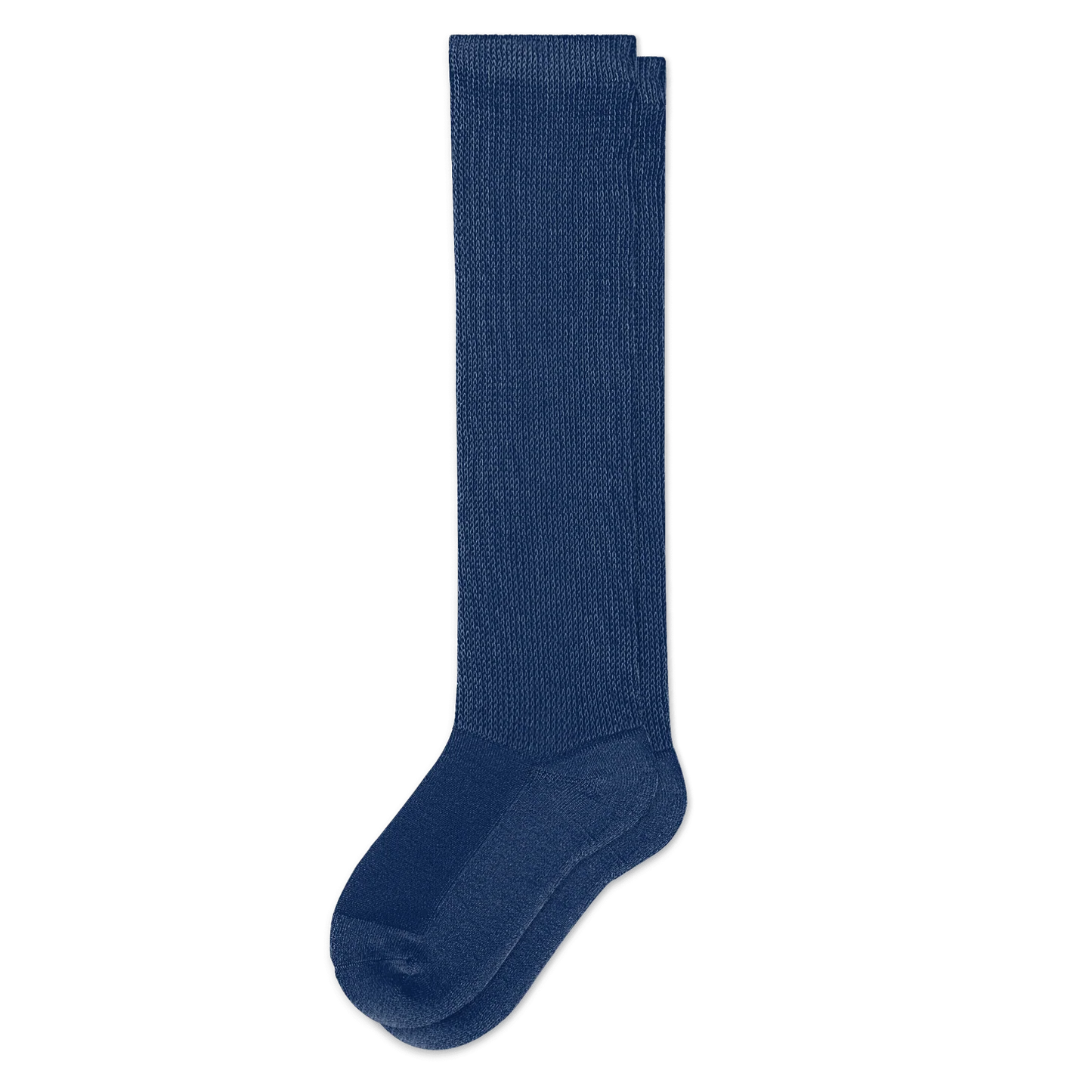Padded Easy-Stretch Knee High Socks – Navy Blue