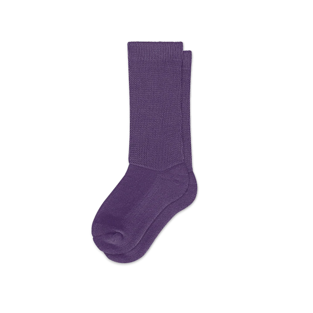 Padded Easy-Stretch Crew Socks – Royal Purple