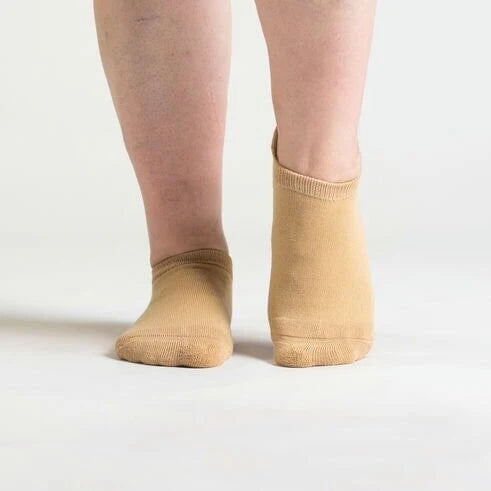 Padded Easy-Stretch Ankle Socks – Tan