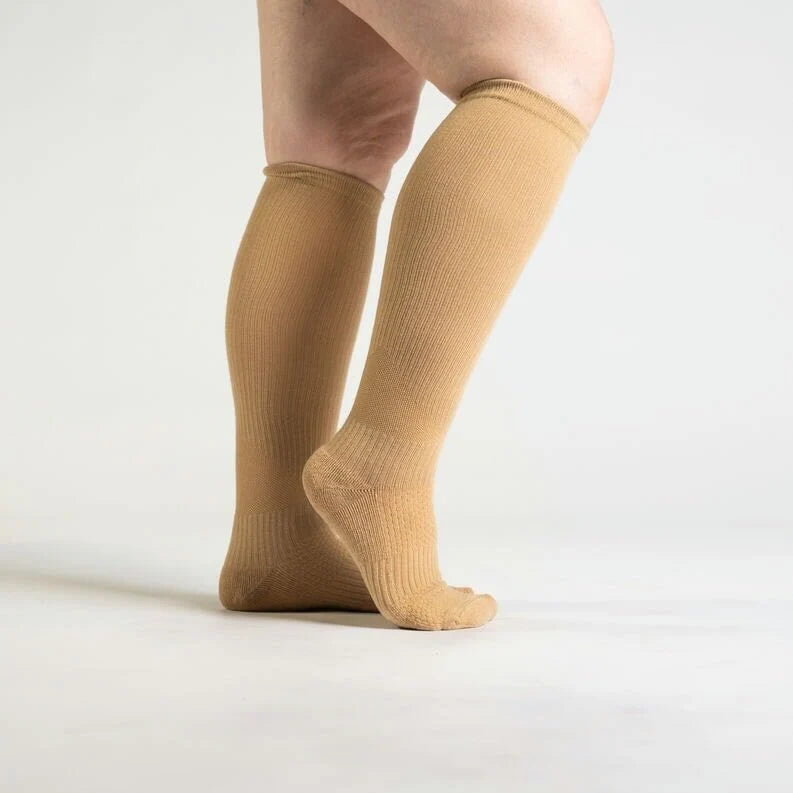 FlexRelief™ Compression Socks – Tan