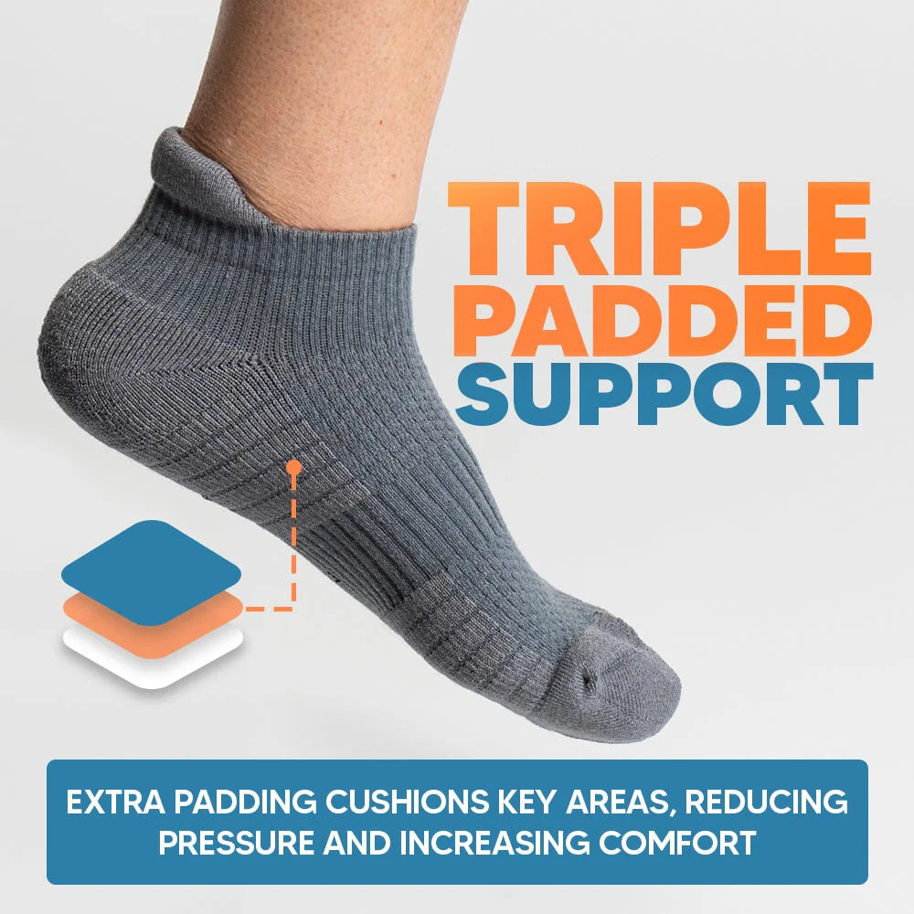 FlexRelief™ Ankle Compression Socks – White