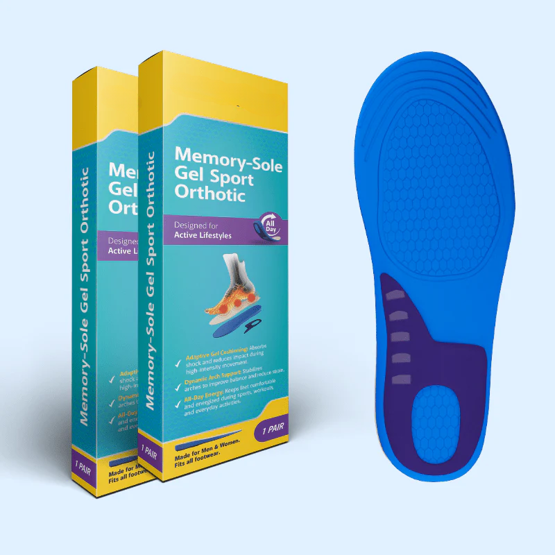 2-Pack Memory-Sole Gel Sport Orthotic