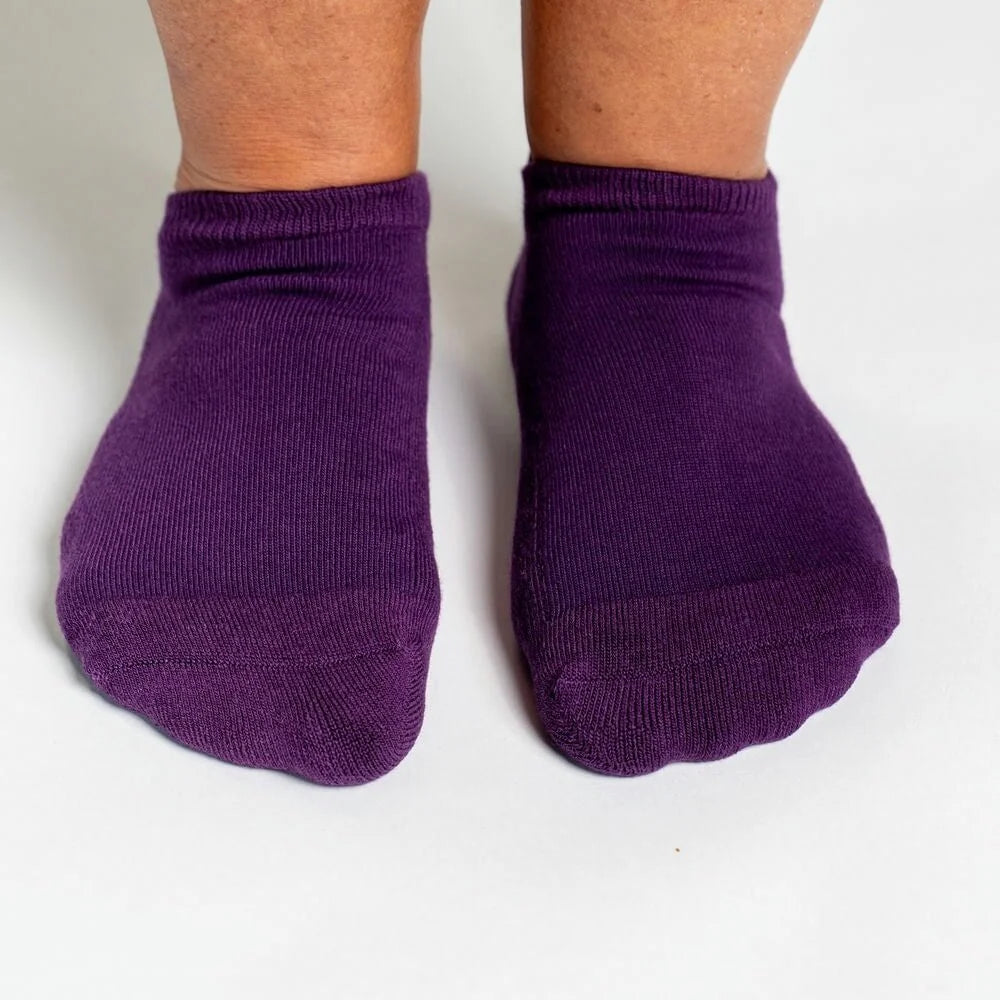 Padded Easy-Stretch Ankle Socks – Royal Purple