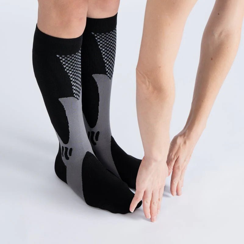 FlexRelief™ Compression Socks – Midnight Gray