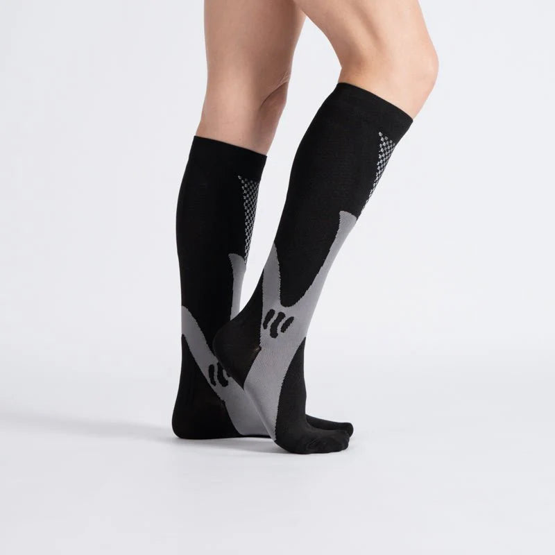 FlexRelief™ Compression Socks – Midnight Gray