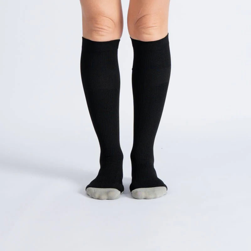 FlexRelief™ Compression Socks – Black White