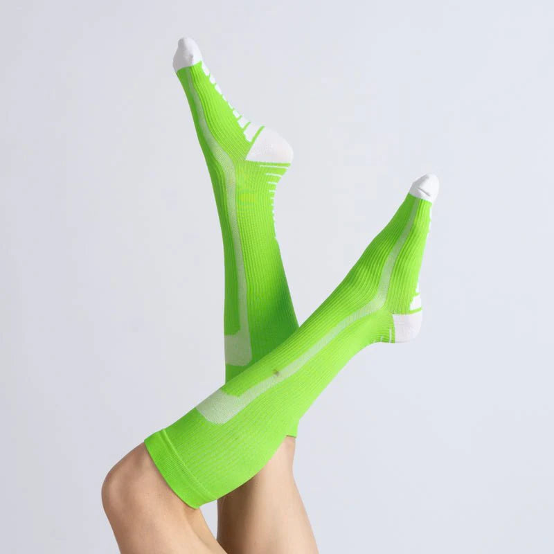 FlexRelief™ Compression Socks – Green White