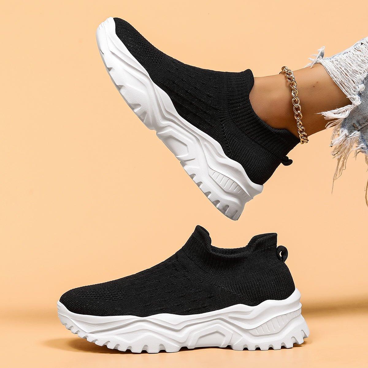 Ortho Cloud Women's Slip Ins (Black White) - NURSE BABE