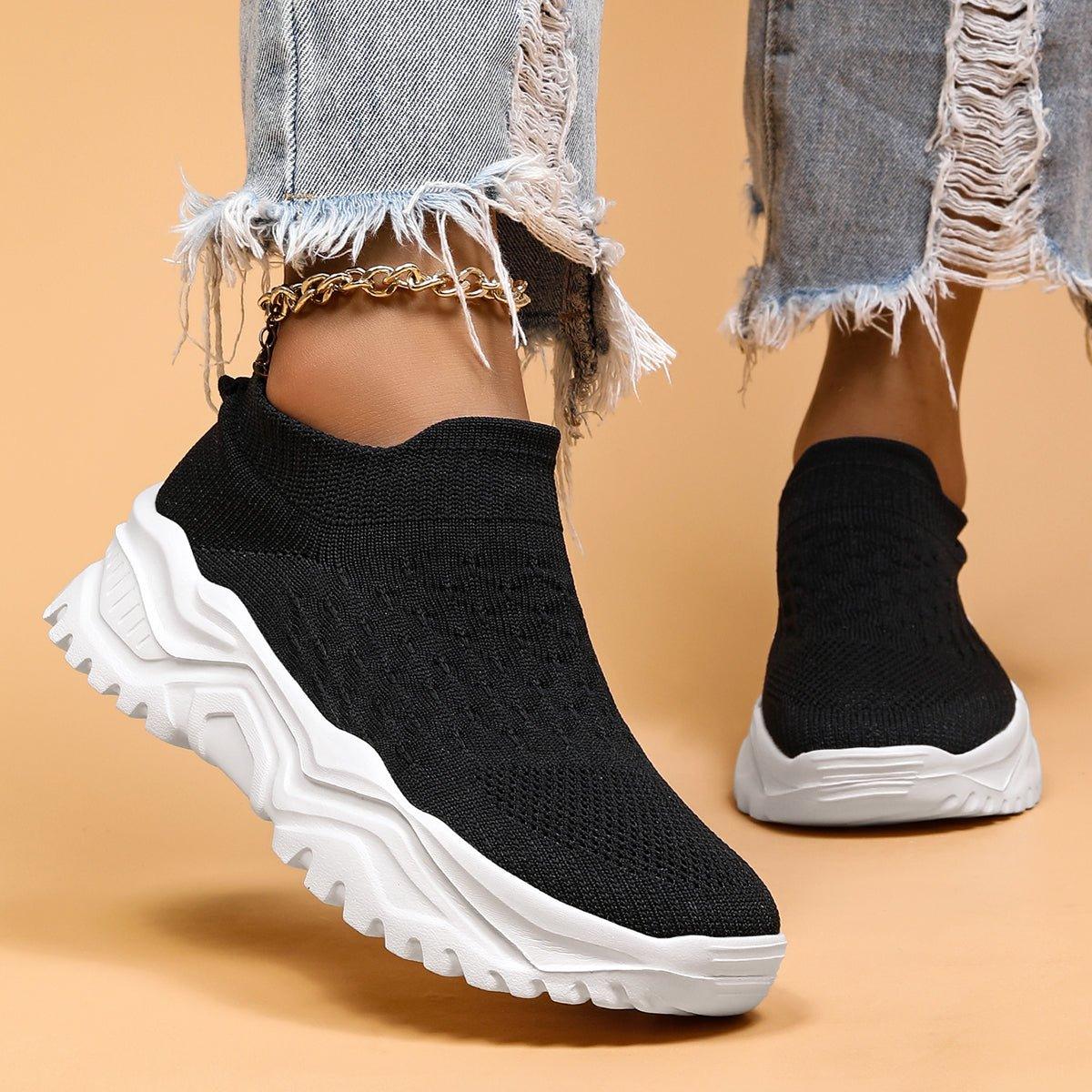 Ortho Cloud Women's Slip Ins (Black White) - NURSE BABE