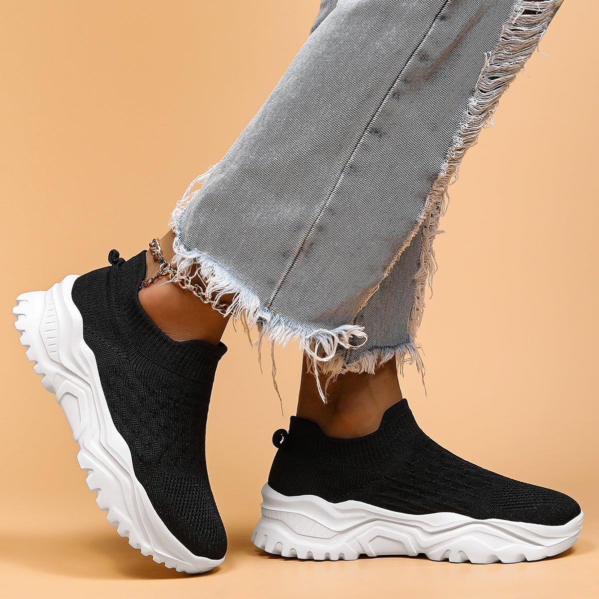 Ortho Cloud Women's Slip Ins (Black White) - NURSE BABE