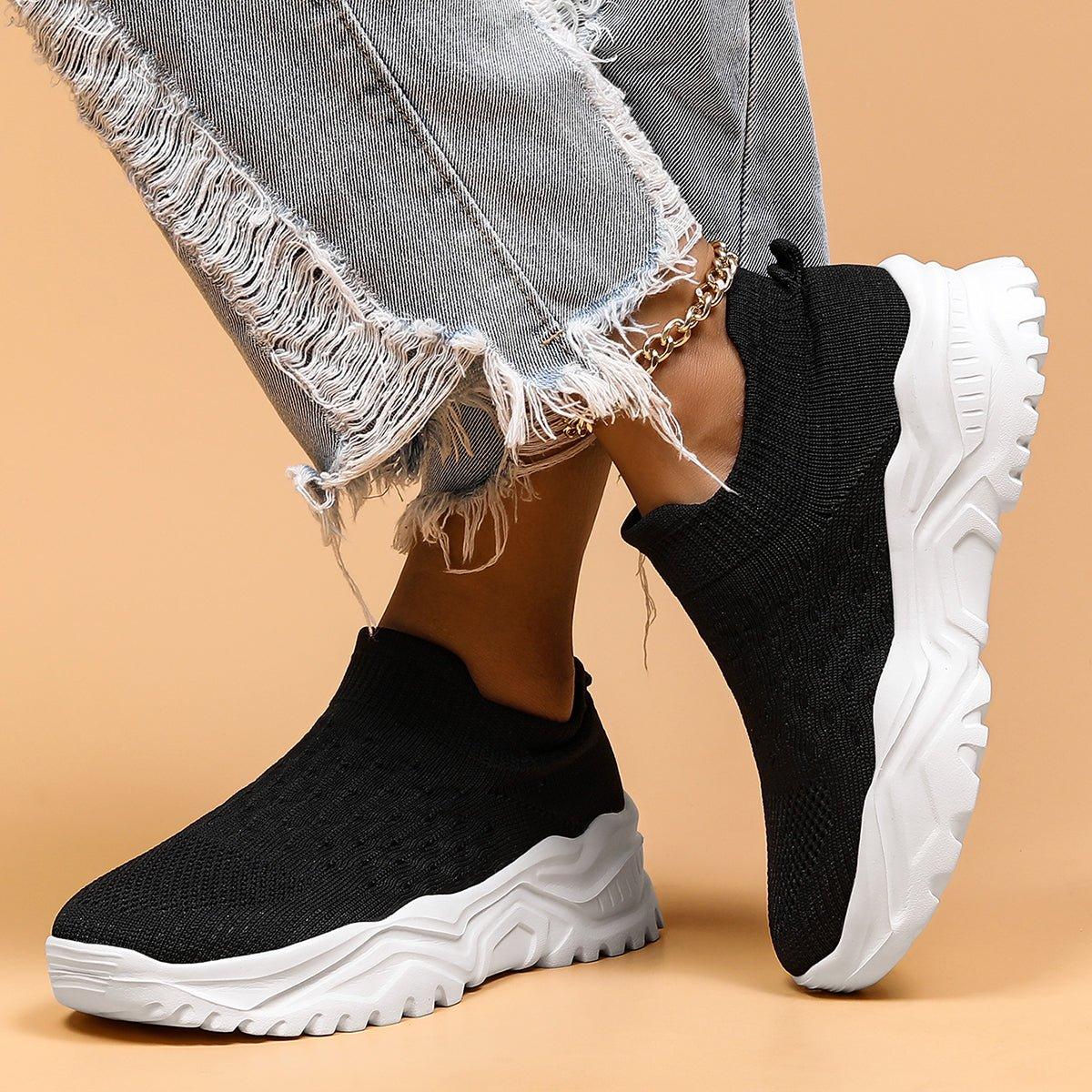 Ortho Cloud Women's Slip Ins (Black White) - NURSE BABE