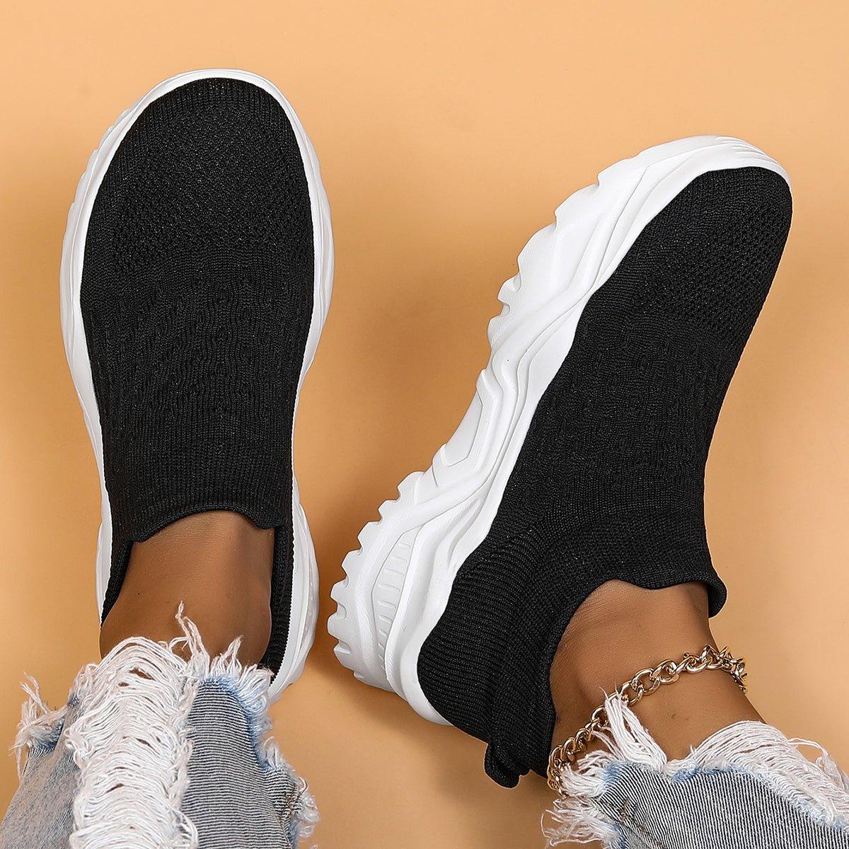 Ortho Cloud Women's Slip Ins (Black White) - NURSE BABE