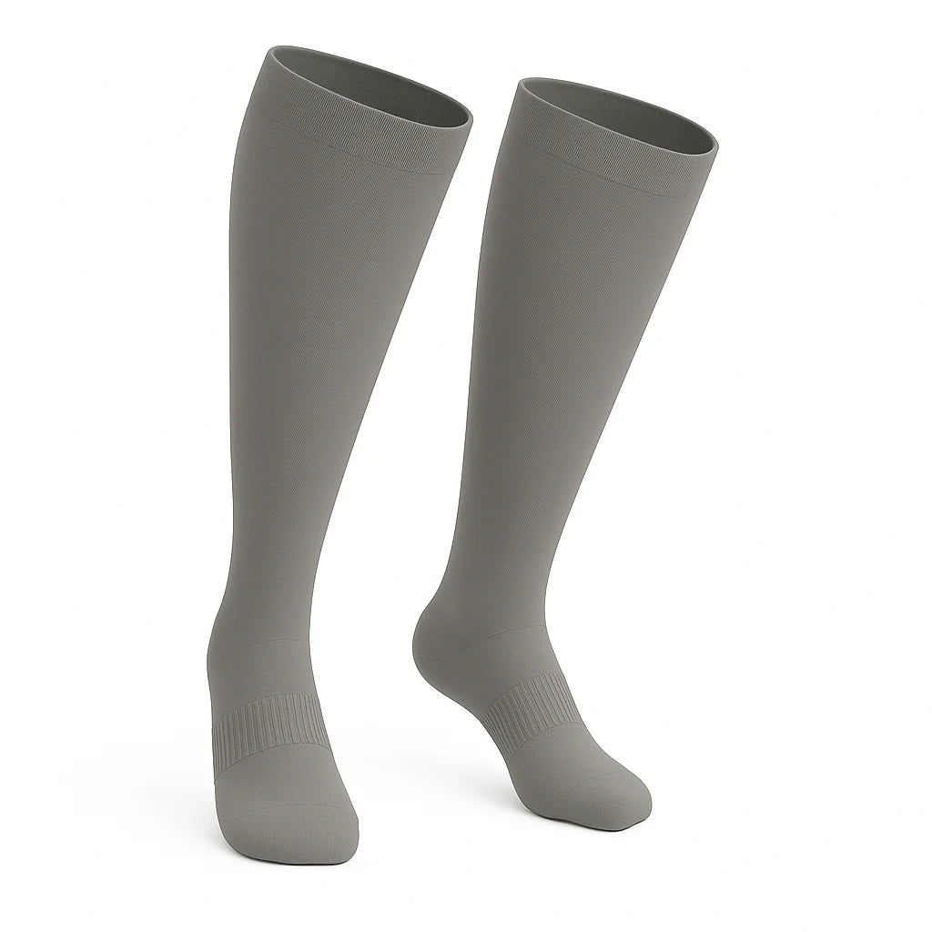 Padded Easy-Stretch Knee High Socks – Gray