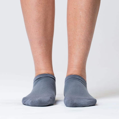 Padded Easy-Stretch Ankle Socks – Gray