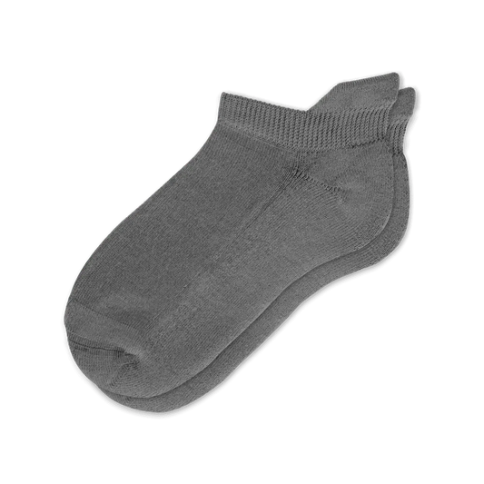 Padded Easy-Stretch Ankle Socks – Gray