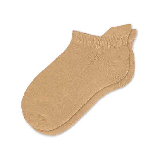 Padded Easy-Stretch Ankle Socks – Tan
