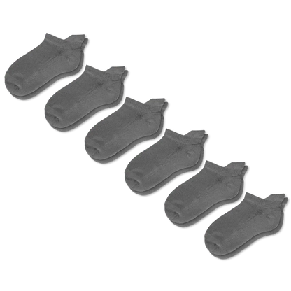 Padded Easy-Stretch Ankle Socks – Gray