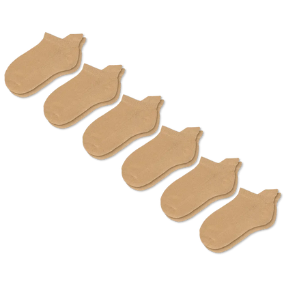 Padded Easy-Stretch Ankle Socks – Tan