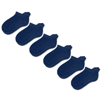 Padded Easy-Stretch Ankle Socks – Navy Blue