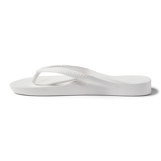 V-Strap Thong Sandals - White