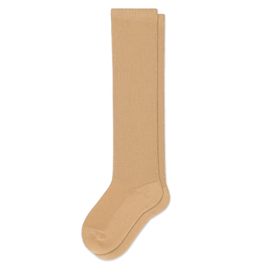 Padded Easy-Stretch Knee High Socks – Tan