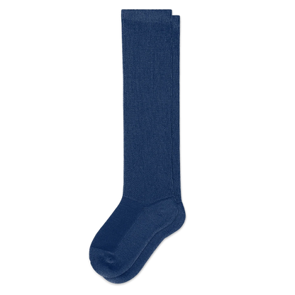 Padded Easy-Stretch Crew Socks – Navy Blue