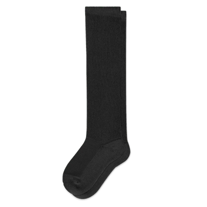 Padded Easy-Stretch Crew Socks – Black