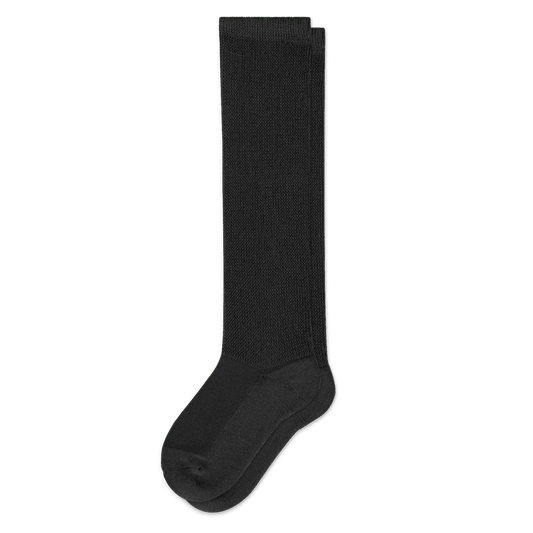 Padded Easy-Stretch Crew Socks – Black