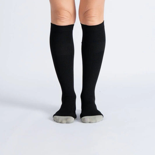FlexRelief™ Compression Socks – Black White