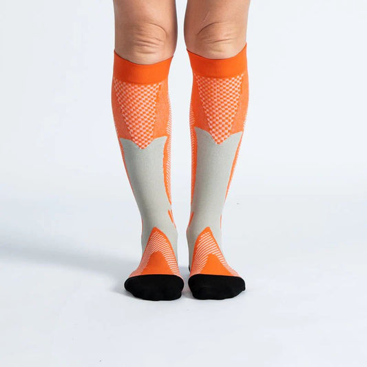 FlexRelief™ Compression Socks – Royal Orange Black