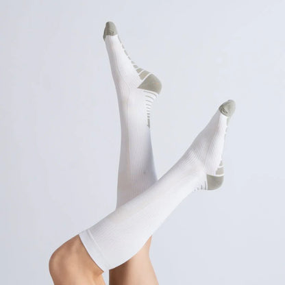 FlexRelief™ Compression Socks – White Gray
